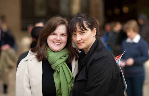 Heading into the Louvre