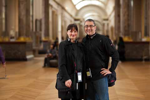 In the main hall of the Denon Wing