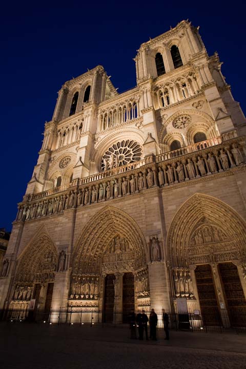 The more common view taken from the square in front.