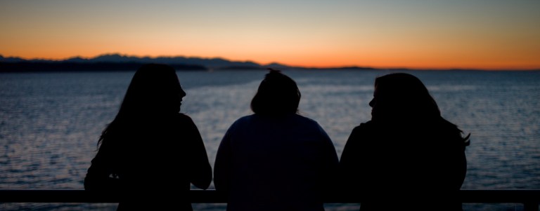 We like the life we've chosen for our selves.  It's full of adventure, nothing is easy, nothing is predictable and sometimes it can be a little overwhelming.  Our family, friends and culture exist 7,000 miles away across a large ocean, but we continue to remain overseas by choice.  There's something addicting to the chaos of an unpredictable life.   In some ways it has made our time at home a more rich experience.  We look forward to seeing everyone, going out for dinners, meeting downtown for some shopping or just hanging out on the deck watching the sunset.  In this header image Laura and two friends stand on the deck talking, laughing and just enjoying each other's company.  This particular day we also happen to be waiting for the Fourth of July fireworks barge to show up.  We are looking forward to this same exact situation in a few months.