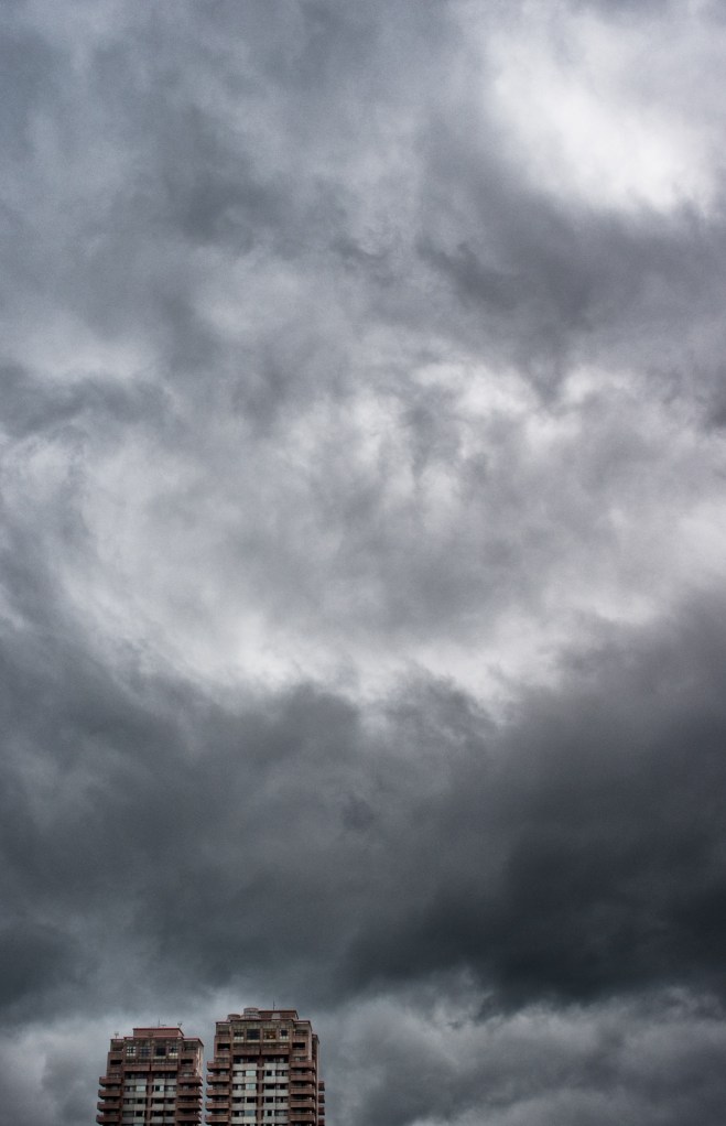 Stormy skies moving in. Taipei, Taiwan