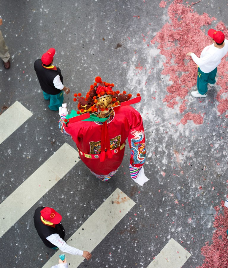 Parade from above. Taipei, Taiwan