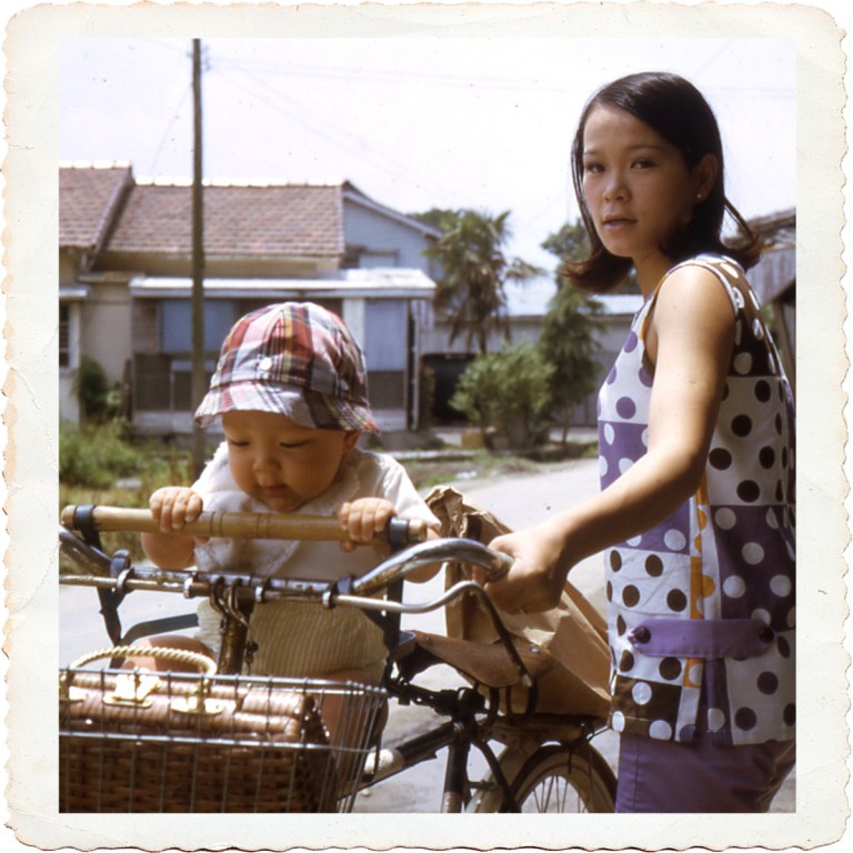 Maybe it all started here with my mom taking me out shopping on the bike. Japan 1969