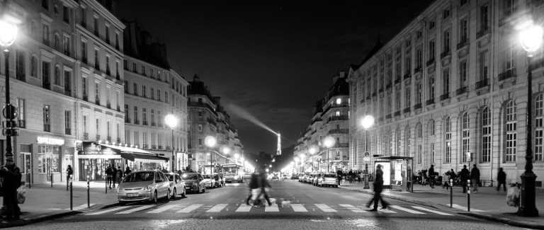 And finally, probably my favorite crosswalk of them all, the one just oposite of the Pantheon with the Eiffel Tower in the background. Paris, France
