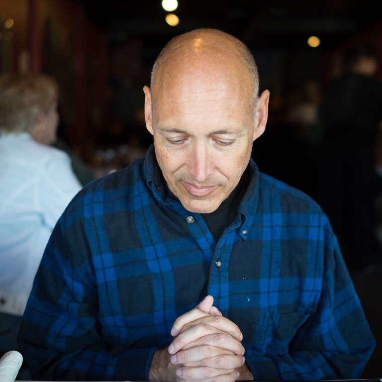 A friend at dinner. (Seattle, Washington)