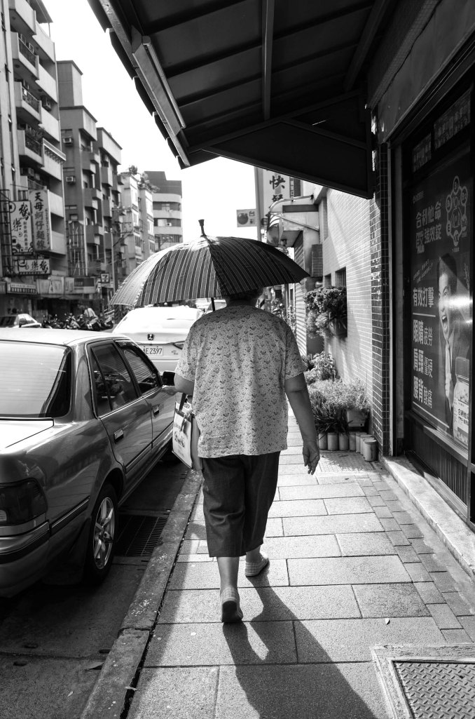 Sunshine and an umbrella