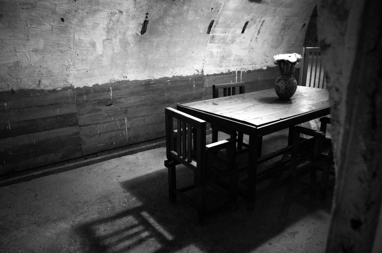 One of the war rooms in some of Okinawa's caves.