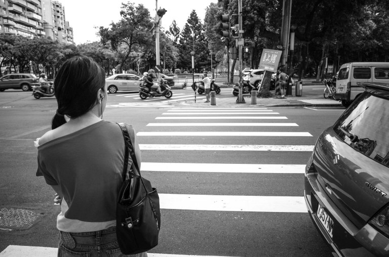 Waiting for the light