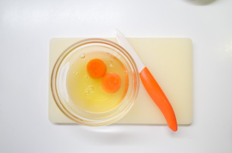 (Shot with Ricoh GR and GW-3 Wide Conversion Lens) Two egg omelet coming up.