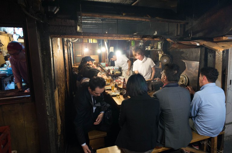 Just to give you an idea of how small these places are, you can seat three across the front and about six down the bench on the right. When the guy at the end needs to get up the whole restaurant has to shuffle around, love it.