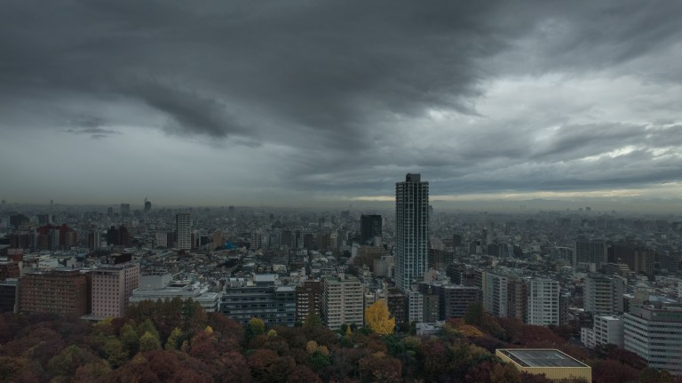 Looking to the west. 