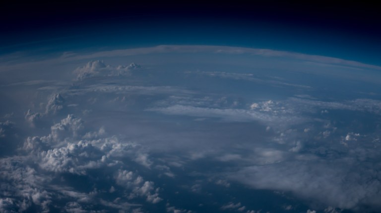 Dreaming of space, led me to create this very exaggerated view from my window seat