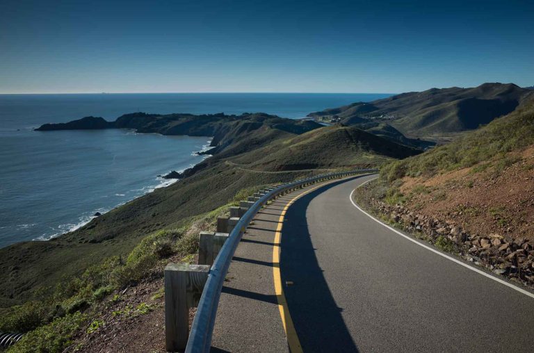 Descending Hawk Hill, Marin Headlands. (Ricoh GR)