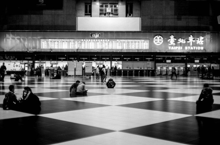 Taipei Main Station, the "Chessboard" Leica M9 Canon 50mm f/1.4 @ f/1.4 