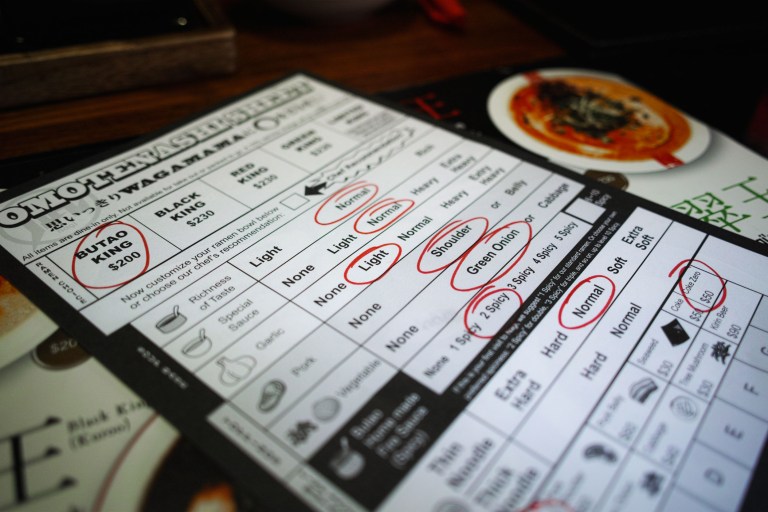 One of today's ramen orders, not the one pictured below (Sigma DP1 Quattro, raw edited, converted jpeg and resized)