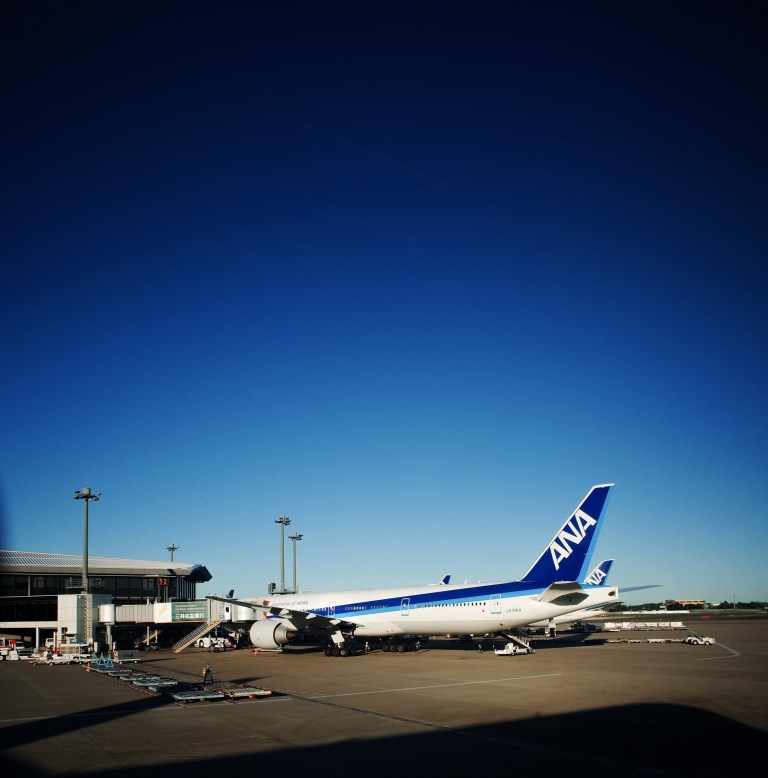 We're boarded, buckled in and waiting for our push-back.