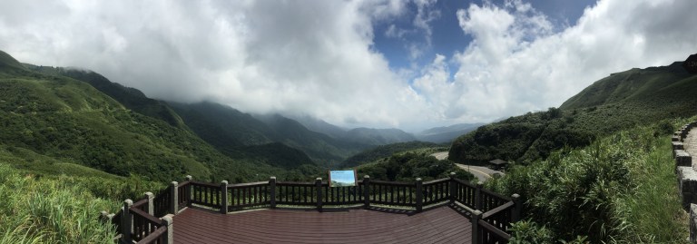 Clouds moving in just before a typhoon