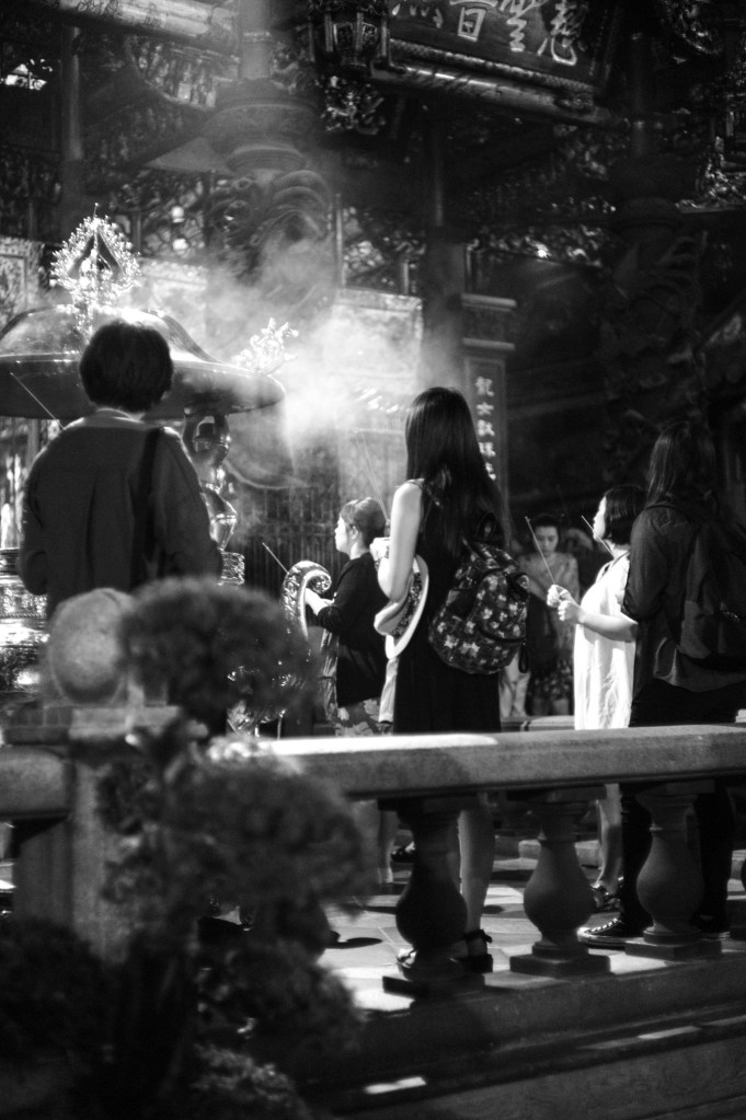 Smoke and prayers at the temple. (Leica M9, Canon 50mm LTM)