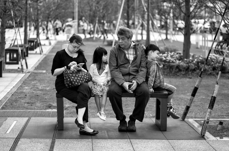 Three generations. Leica M9 and 75mm Summarit.